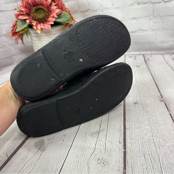 pali hawaii Classic Jandals Black Double Strap Slides sandals beach summer sz 8 - Picture 5 of 7